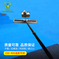 Runway rubber granule manual paver EPDM floor laying manual paver curved bottom