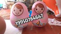 PVC closed air Russian doll Air model light Russian doll model inflatable tumbler doll cartoon