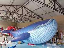 PVC closed air whale Air model inflatable dolphin model Mall Aquarium decoration octopus shark squid model