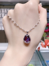 Pure Silver Necklace Girl Lock Bone Chain Super Fairy Fashion Temperament Tulip Pendant Snowflake Chain Birthday Gift To Wife