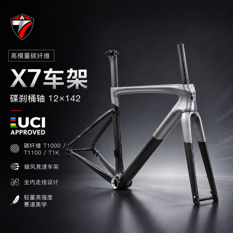 Zuite X7 High-Modulus Carbon Fiber Wind-Breaking T1100 Grade Road Bike Bicycle Frame Zuite X7 High-Modulus Carbon Fiber Wind-Breaking T1100 Grade Road Bike Bicycle Frame