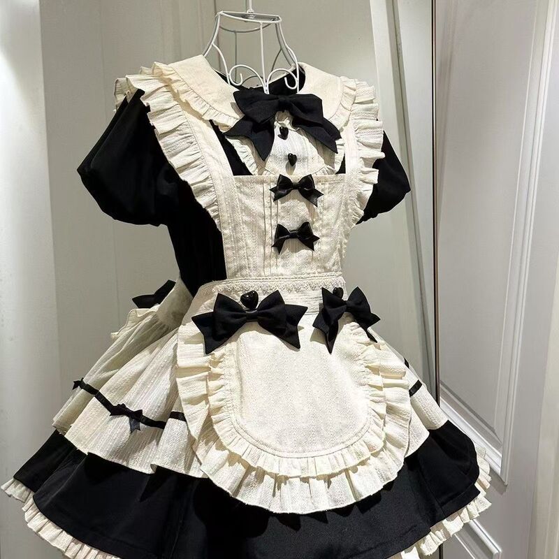 Maid Outfit Maid Cosplay Cute Maid Retro Maid Dress Elegant Lolita Lolita Dress