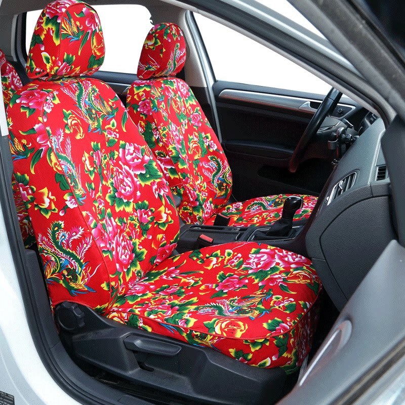 Special car special car seat cover Northeast large flower cloth seat cover cotton custom-made old Poussant Jetta high seven cloth