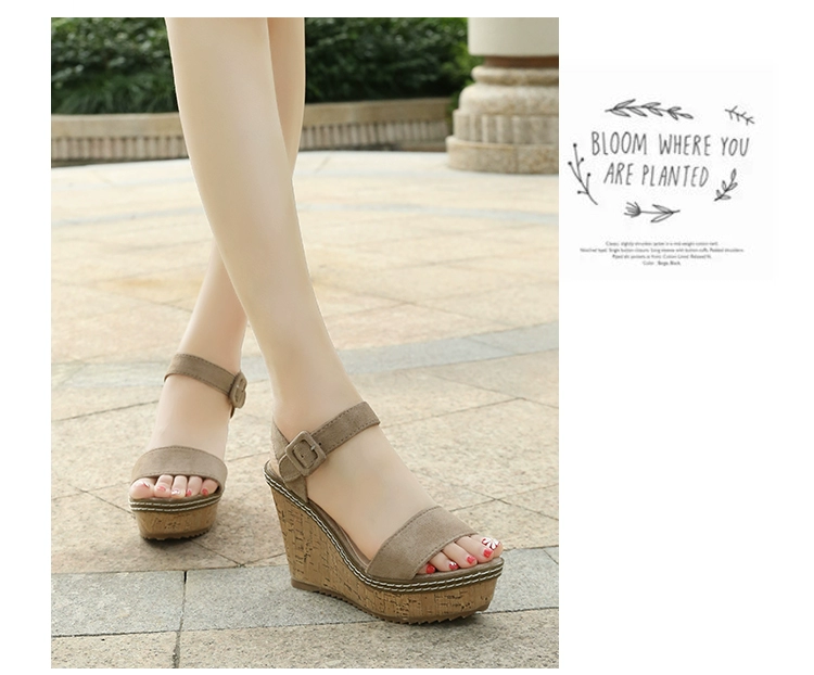 Giày cao cổ hở mũi châu Âu với sandal cao gót 2018 hè mới thời trang khóa đơn giản với giày nữ