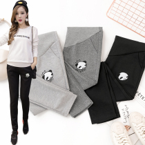 Pregnant women trousers autumn and winter leisure large size sports pants autumn cotton outside wear pregnancy tide mother leggings children