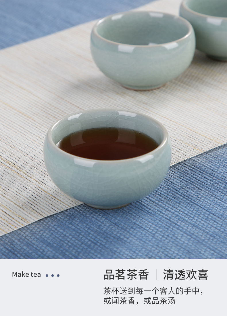 Sand embellish elder brother up travel your up ceramic tea set household contracted Japanese office small round tray was portable package