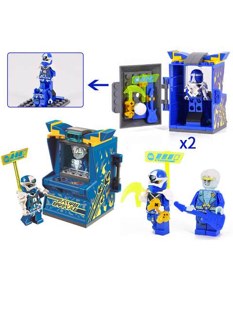 Ninjago Series Digital Arcade Capsule Spinning Top Children's Educational Building Block Toys for Boys