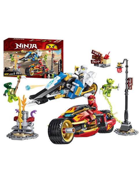 New Ninjago Series Kai and Zane's Snow Blade Motorcycle Children's Educational Building Block Toy Gift