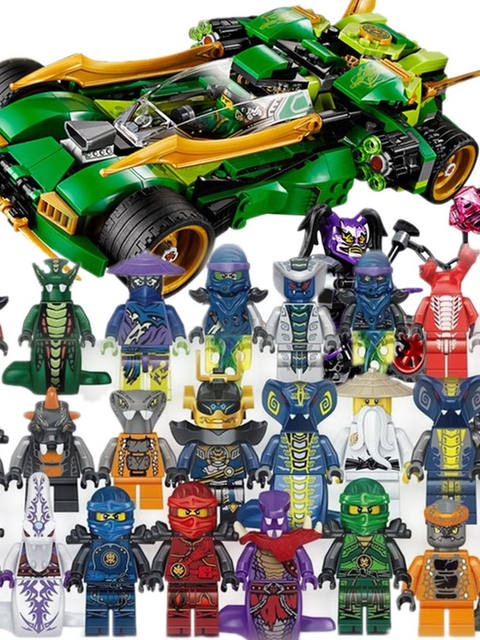 Ninjago Series Lloyd's High-Speed Night Riding Motorcycle Children's Educational Building Block Toy Gift