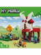 New Minecraft Series Rotating Red Windmill Farm Educational Building Block Toys for Boys and Girls as Gifts