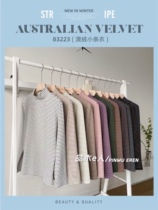 83223 new comfortable and warm Australian velvet stripe base