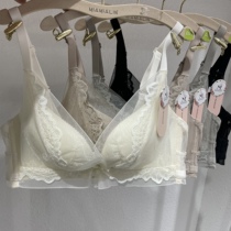 6073 new one-piece thin cup breathing chest pad thin shoulder strap lace underwear
