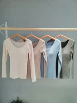 8253 new comfortable warm antibacterial cashmere round neck bottoming