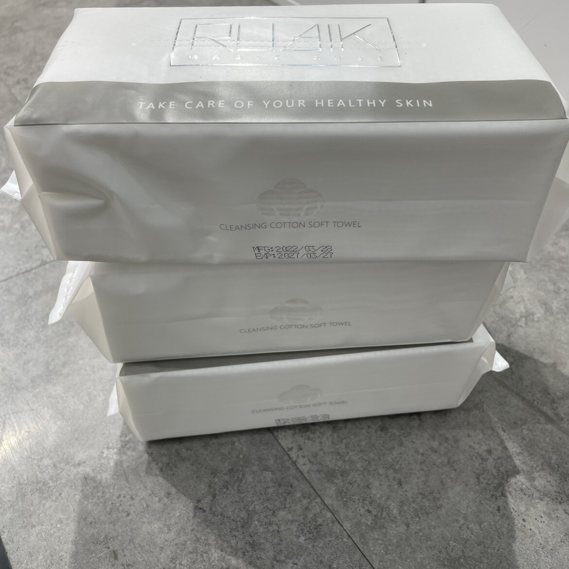 Pumping washed face towels 175 gr (a set of 3 packs) -Taobao