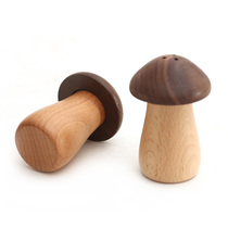 Mushroom toothpick tube net red cartoon creative cute home cans Nordic ins wind luxury restaurant solid wood logo