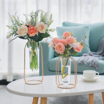Nordic style simulation flower living room furnishings table flower flower flower art ins table flower arrangement Silk Flower Bouquet decoration ornaments