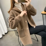 Бархатная куртка, свитер, длинный демисезонный кардиган, демисезонные джинсы с начесом с капюшоном, средней длины