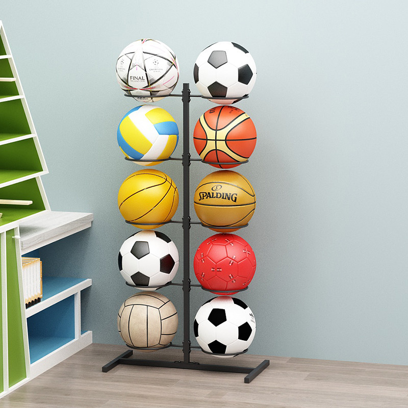 Super practical and easy-to-use home kids' ball rack frame, basketball ...