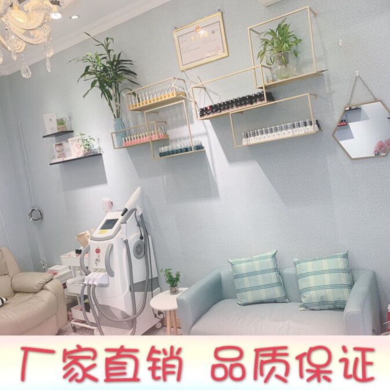 Nail art display rack wall hanging net red wrought iron nail polish glue shelf cosmetics store shelf display cabinet wall shelf