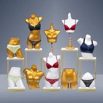 High-quality half-length model props womens push-up bra and panties body display underwear store display stand mannequin