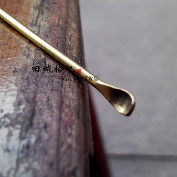 (8-11 cm) 90s COPPER LONG HANDLE Earthen Ear of the Ear Scoop of the Ear Scoop