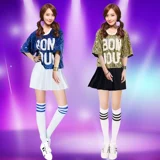 Современный комплект для взрослых в стиле хип-хоп, блестки для ногтей, костюм, в корейском стиле