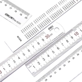 Пластиковая линейка из нержавеющей стали, канцтовары для школьников, 15/20/30/40/50/60см, увеличенная толщина