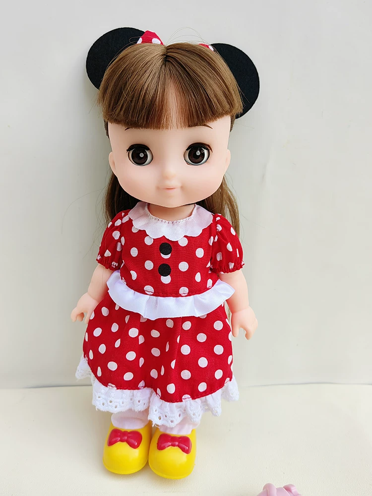 Подлинная кукла Bandai Sana Minnie Эльза Анна принцесса может моргать игрушка для девочек на день рождения