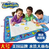  American water painting book repeated graffiti Childrens magical water canvas water painting water writing cloth baby portable writing board