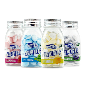 林振合多口味维C清爽喉片40g*4瓶