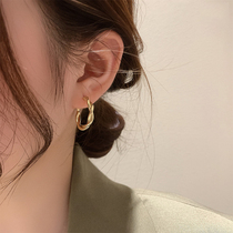  Twist earring earrings 2021 new trend 925 silver needle earrings cold wind feminine temperament personality wild earrings