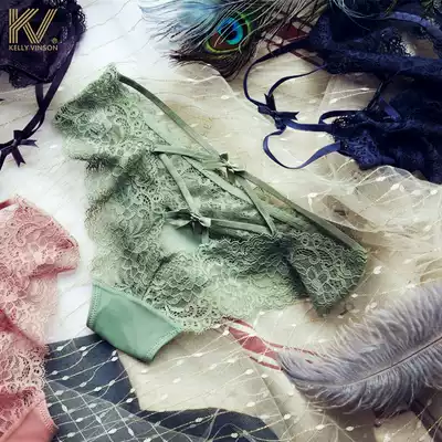 Panties Lace female charm hot seamless mesh gauze transparent breathable cotton crotch sexy low waist summer thin breifs