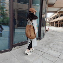 Children's vests spring and autumn new girls casual hooded vests dress long Korean version of parent-child children's foreign style skirt