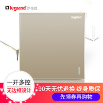 TCL Legrand switch socket panel Shi Dian Milan gold one-open multi-control one-position midway switch type 86