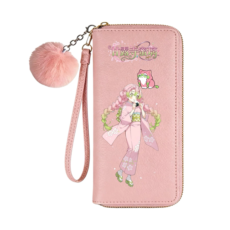 Love Pillar Ganlu Temple Honey Glass Fresh and Sweet Women's Wallet Pu Leather Embossed Wallet Coin Purse