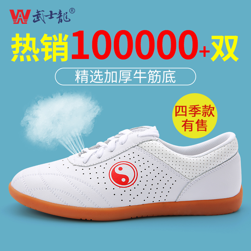 Warrior Dragon 太極拳シューズ レディース 本革 牛革ソール 春夏 メンズ 格闘技シューズ 八段錦 太極拳トレーニング スポーツシューズ