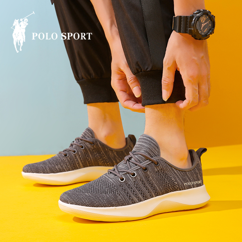 Polo Sport official flagship store shoes men's spring autumn wave shoes 100 hitch currents flying sports casual shoes men's shoes