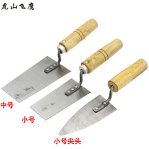 Small trowel pointed trope gray pool tip smear knife small clay plate small shovel knife