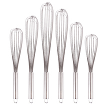 Loushang whisk milk manual 304 stainless steel long handle mixing commercial egg pumping hand-held baked egg household stick