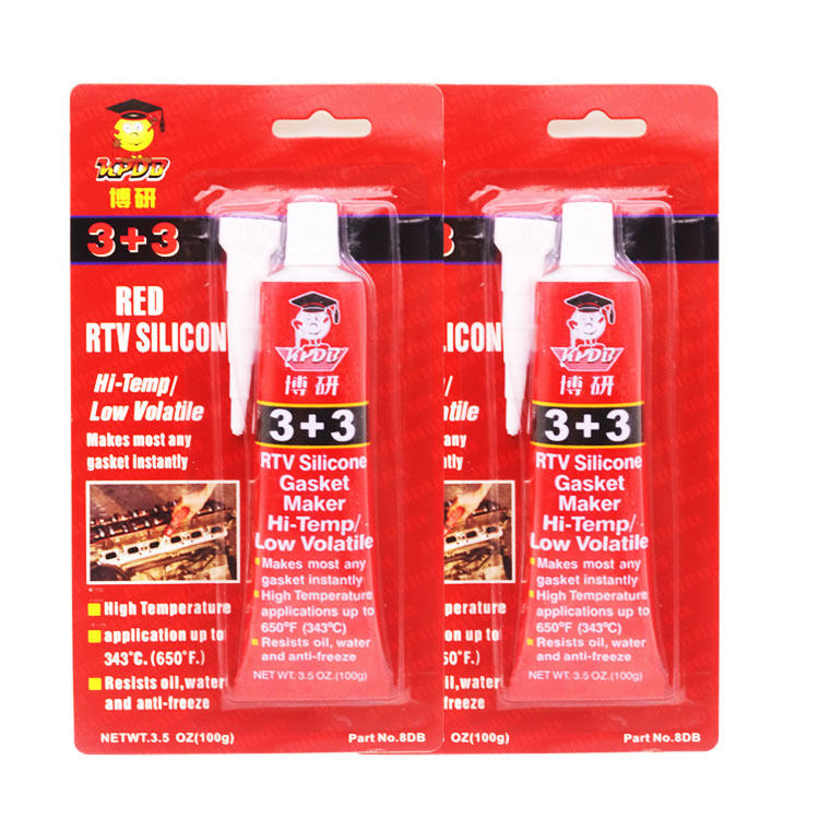 Boyan 3 3 red glue gasket-free high temperature resistant RTV silicone sealant 3 3 sealant 100g