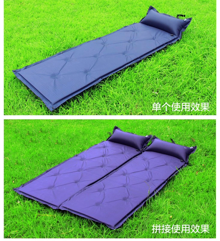 Tấm đệm văn phòng tự động đệm bơm hơi dày làm ẩm thảm ngoài trời Lều ngủ Thảm không khí nệm đơn - Thảm chống ẩm / Mat / Gối tấm trải picnic