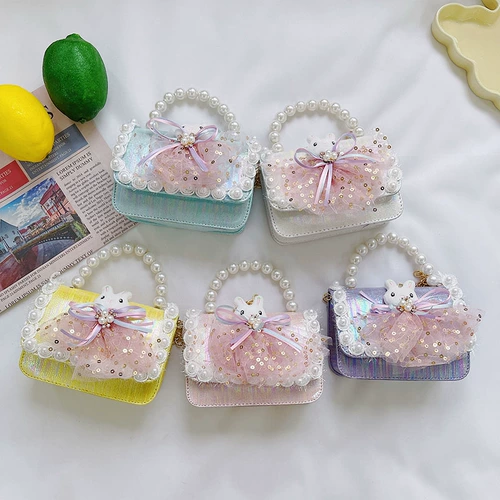 Сумка через плечо, небольшая сумка для принцессы, сумка на одно плечо, в стиле Шанель, подарок на день рождения