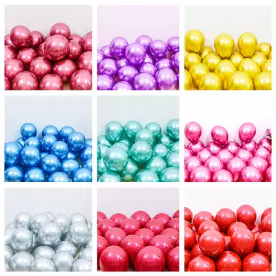 Net red metal chrome thick balloon romantic wedding wedding house new house scene layout birthday party decoration supplies