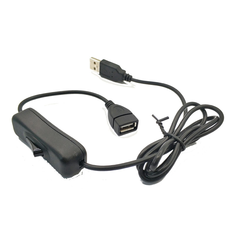 USB printer extension wire with switch USB device connector wire USB driving recorder connection wire 2 m length