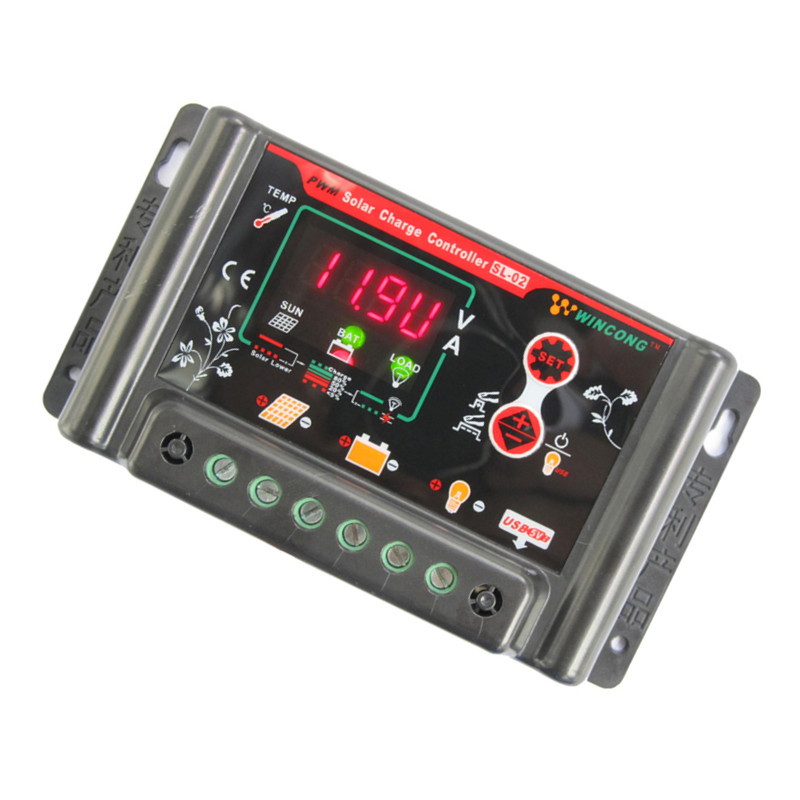 PWM multi-battery universal solar controller lead-acid iron lithium battery shared solar charge controller