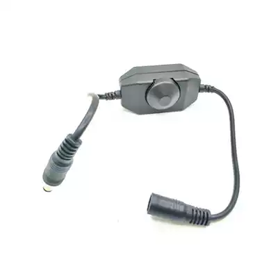 Light bar infinite dimming knob switch 12V24V DC LED light brightness adjustment switch DC male and female pair wiring
