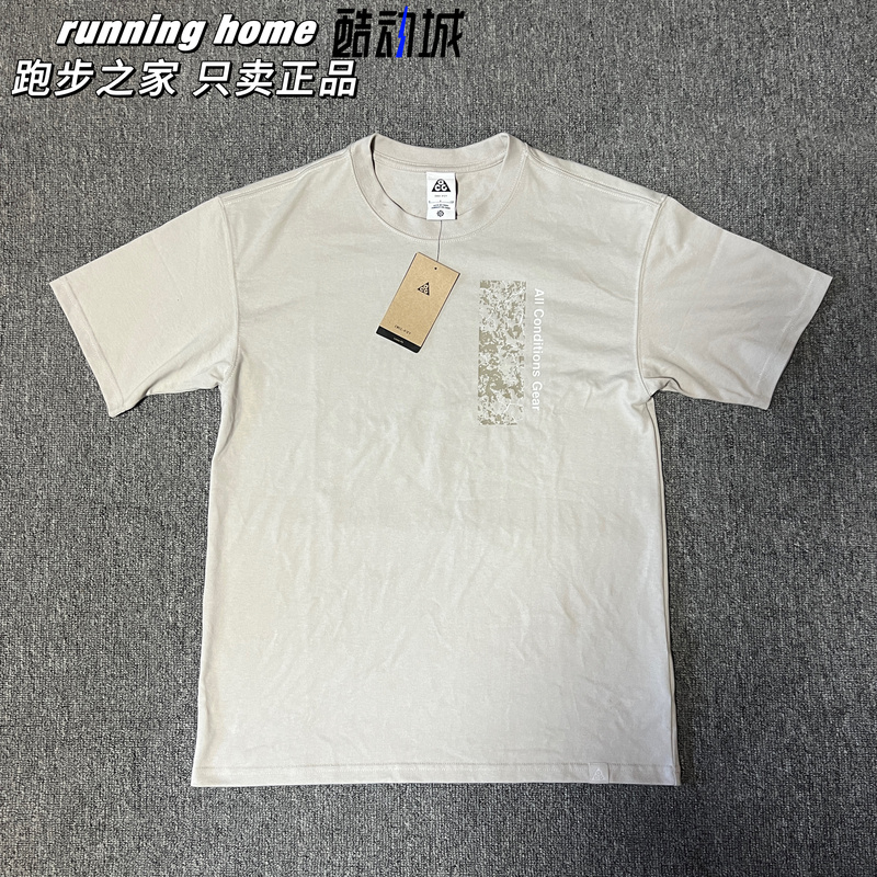Nike Acg Logo Outdoor Functional American-Style Printed Loose Sports Casual Short-Sleeve Fj1126-012