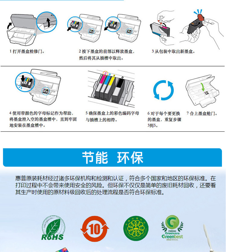 原装HP950墨盒950XLhp8600惠普8610HP8100墨盒8620 hp951XL 276DW