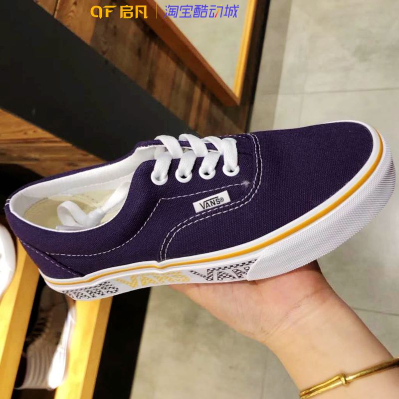 Giày Vans ERA tùy chỉnh giày nam và nữ màu đen tím hồng vàng bốn màu in giày VN0A38FRWQ0 / Q2 / 3 - Dép / giày thường giày sneaker nữ
