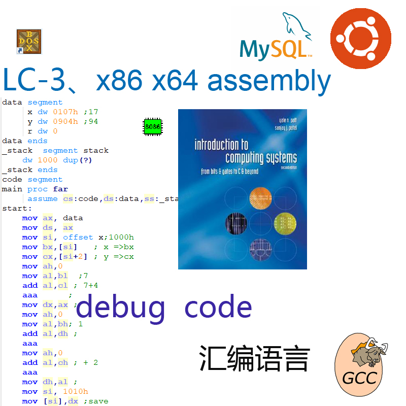 Assemble the LC3 MASM emu8086 LMC program on behalf of the assembly